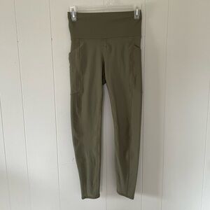 Olive High-Waisted Leggings